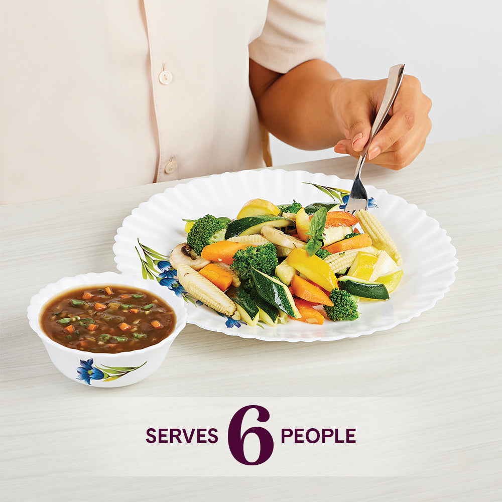 Larah by Borosil Nina Dinner Set, 6 pc