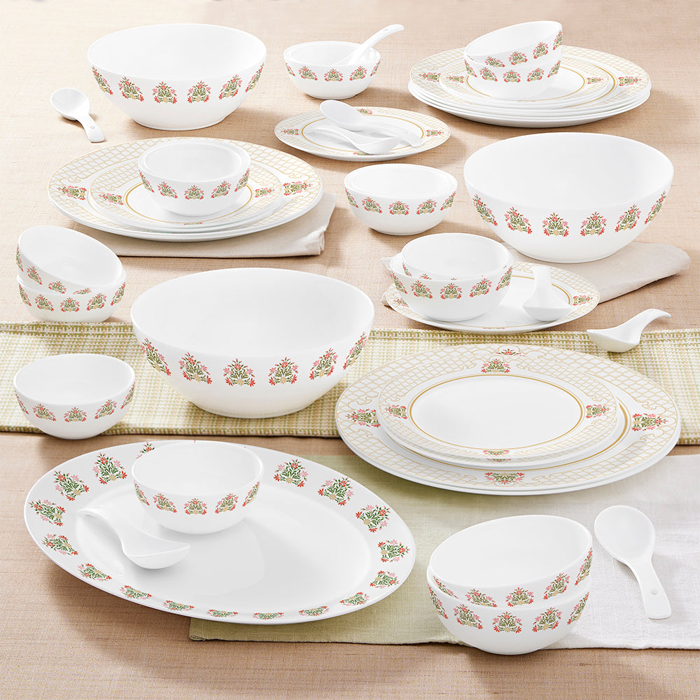Larah by Borosil, Shalimar Dinner Set, 44 pc