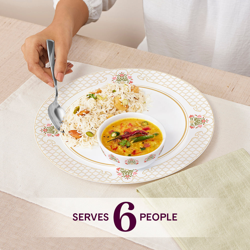 Larah by Borosil, Shalimar Dinner Set, 44 pc