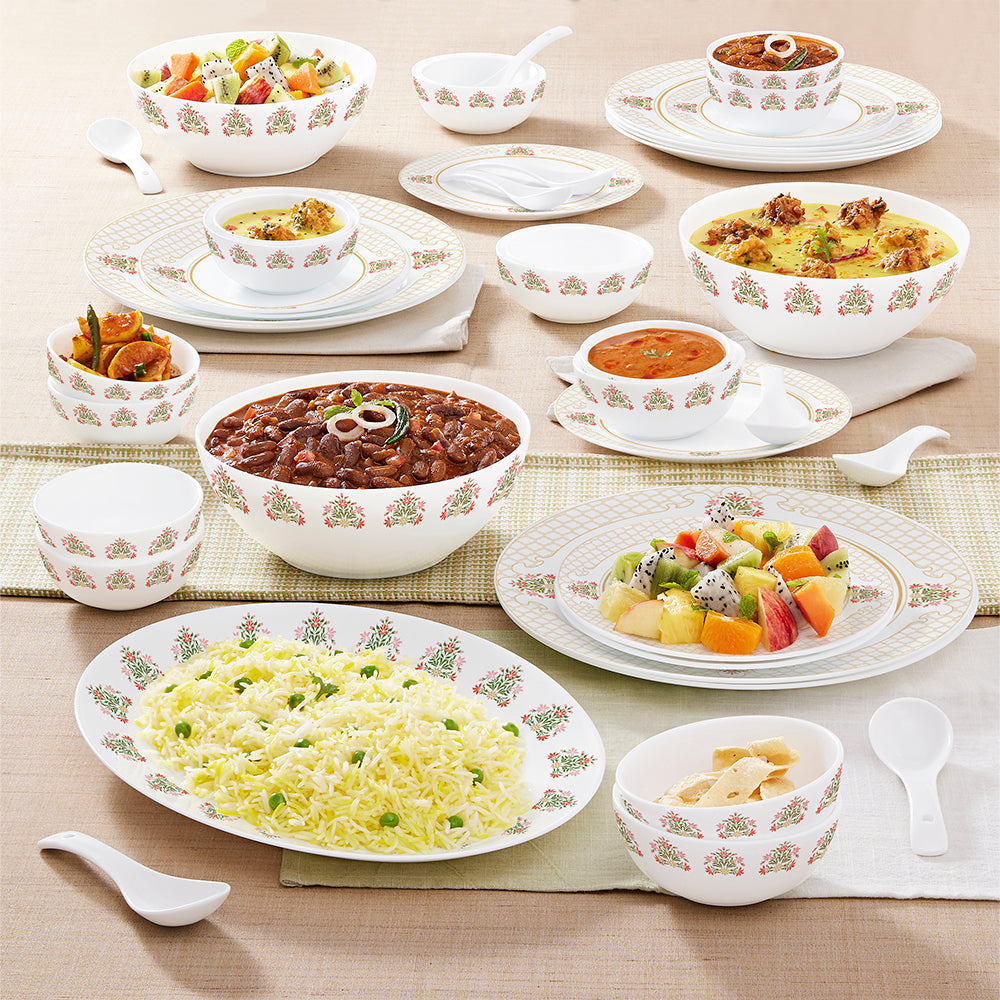 Larah by Borosil, Shalimar Dinner Set, 45 pc