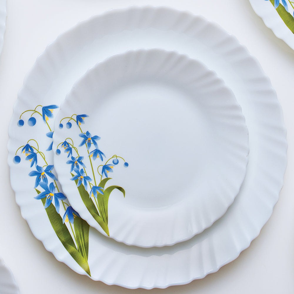 Larah by Borosil Lavender Dinner Set, 19 pc