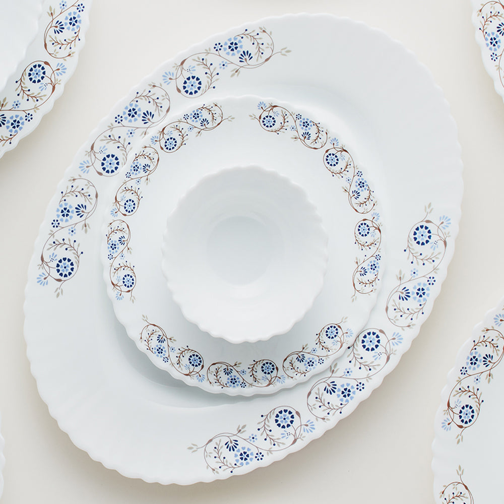 Larah by Borosil Mist Dinner Set, 12 pc