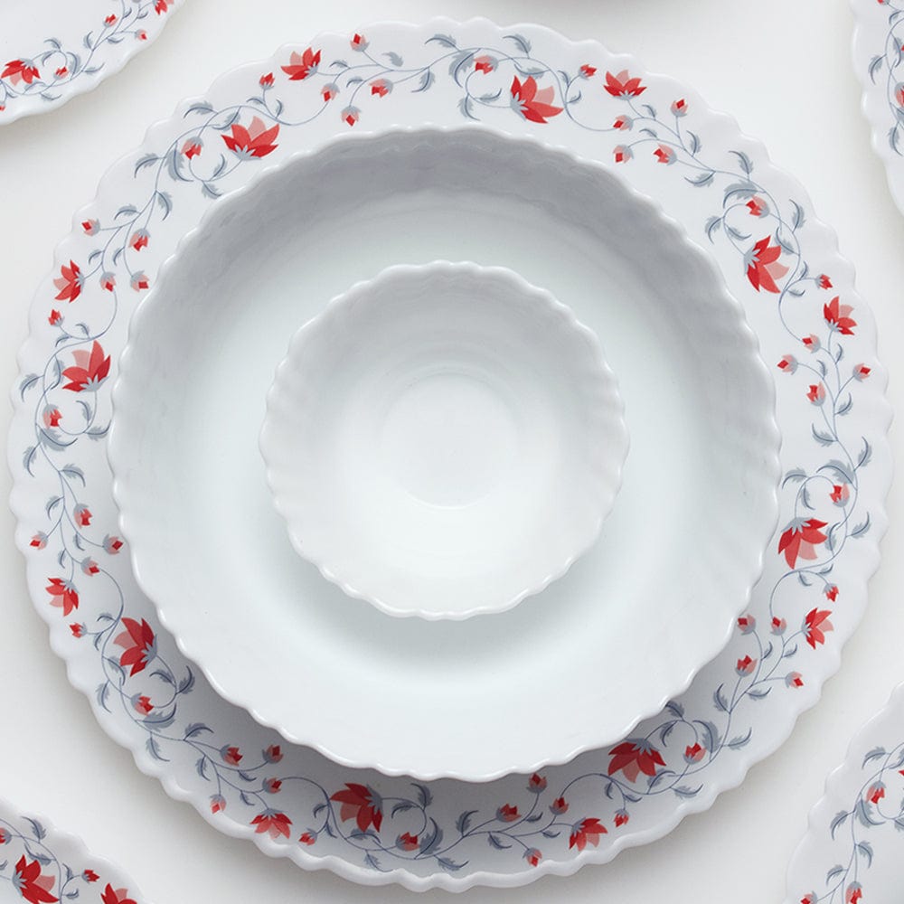 Larah by Borosil Pentas Dinner Set, 63 pc