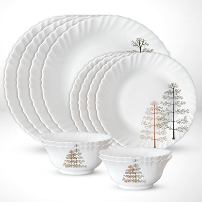 Larah Pine Dinner Set, 15 pc