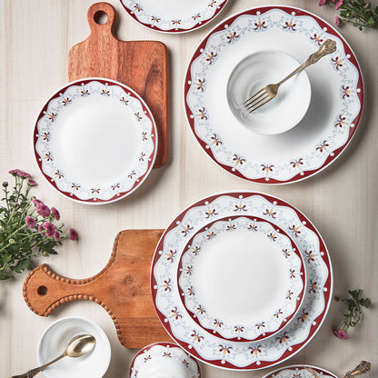 Larah Royal Brown Dinner Set, 33 pc