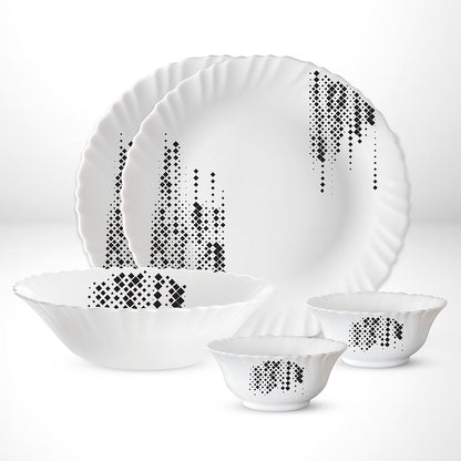 Larah by Borosil Slate Dinner Set, 9 pc
