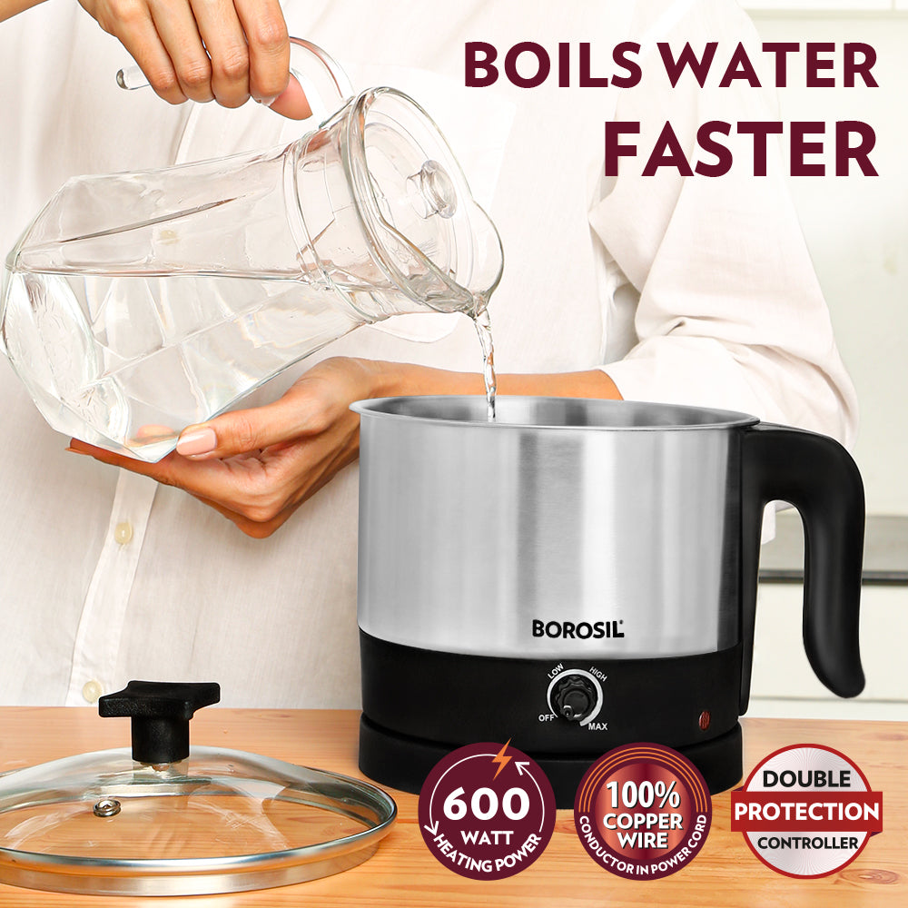 My Borosil Electric Kettles Borosil Omni Electric Kettle, 1L