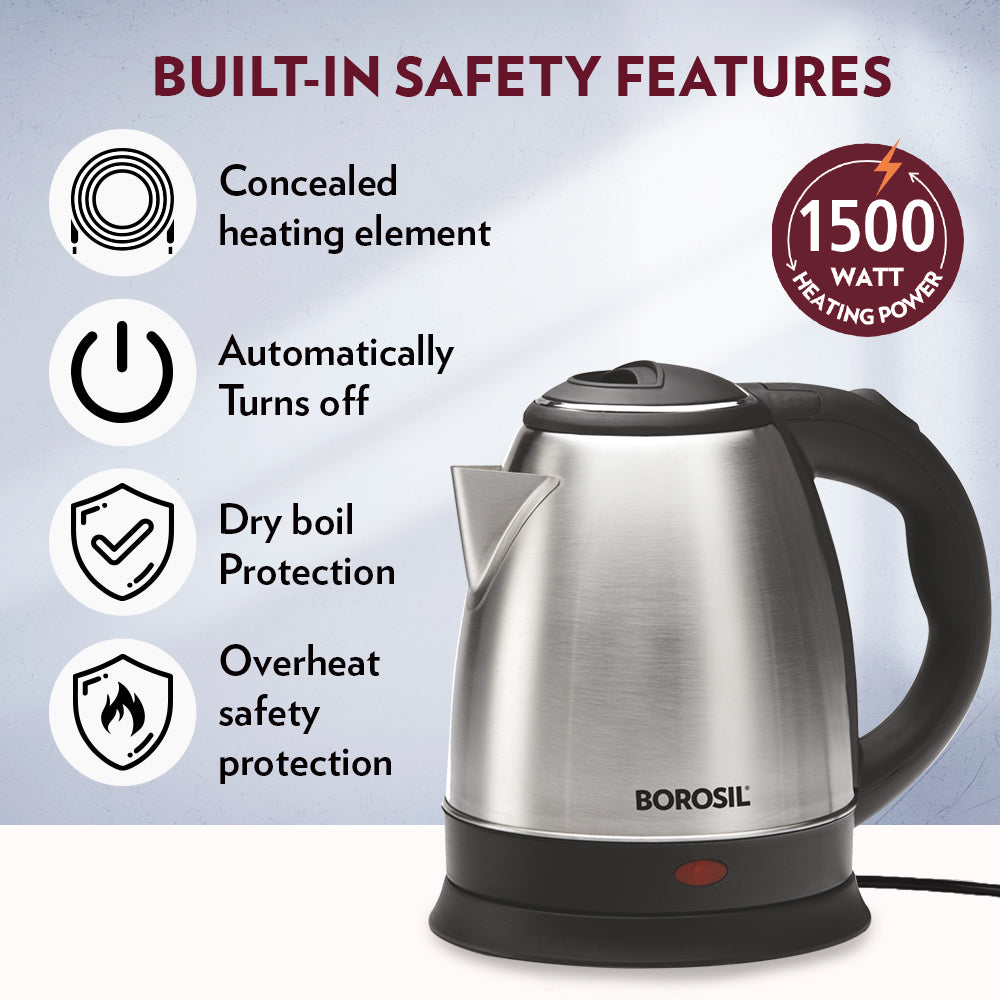 My Borosil Electric Kettles Borosil Rio Electric Kettle, 1.8L