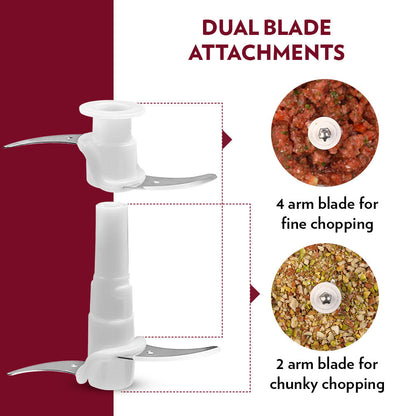 My Borosil Food Mixers & Blenders Borosil Chef Delite Chopper with 2 blade sets