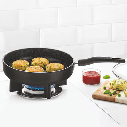 Borosil Granito Nonstick Deep Frying Pan, 24cm(2L)