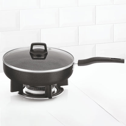 Borosil Granito Nonstick Deep Frying Pan, 22cm(1.5L)