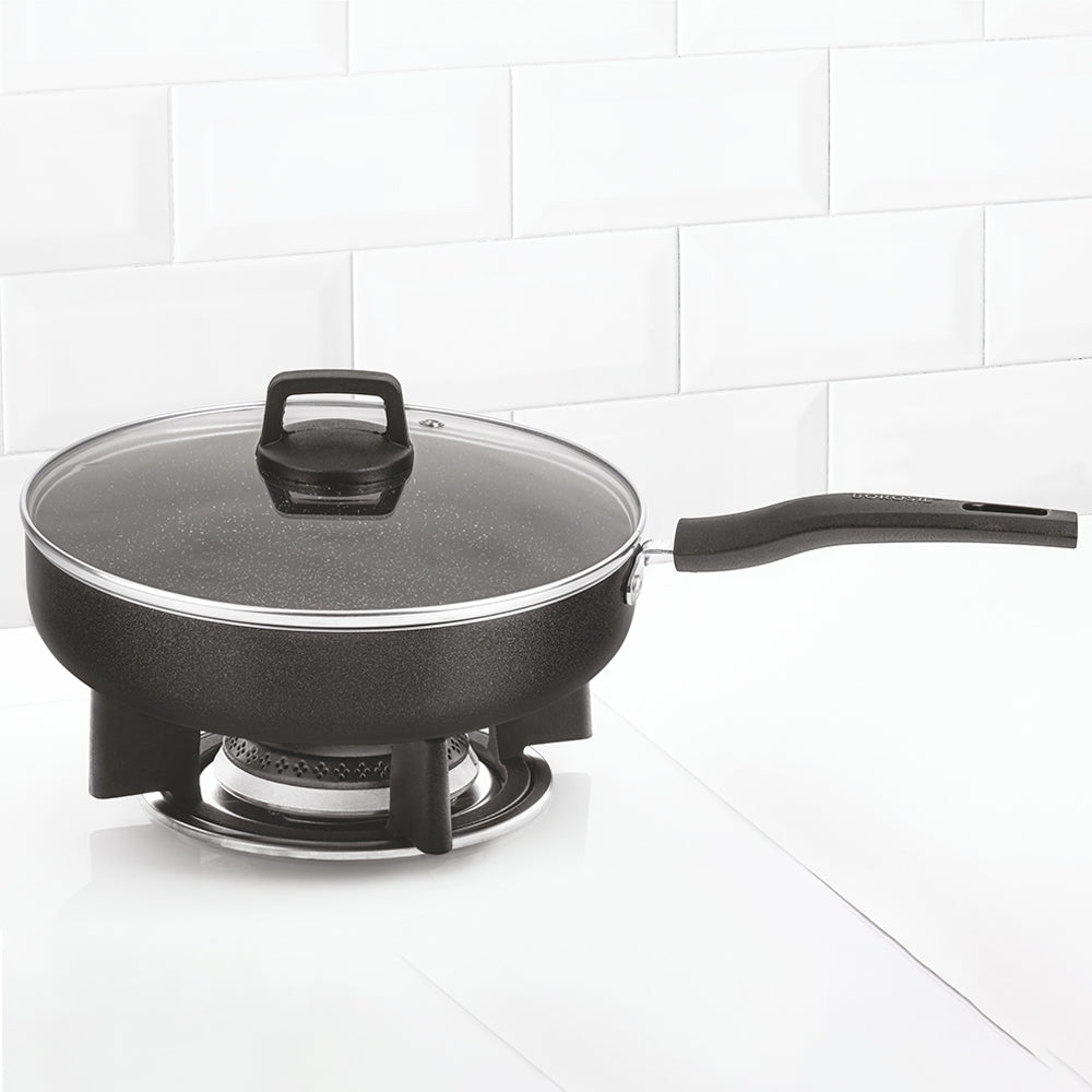 Borosil Granito Nonstick Deep Frying Pan, 24cm(2L)