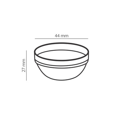My Borosil Glass Bowls & Katoris 35 ml x 6 Borosil Stackable Chutney Katoris