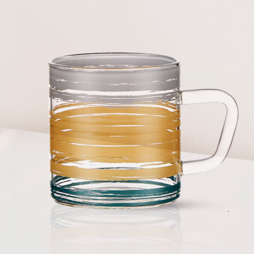 Glance Glass Mug, Set of 6, 190ml