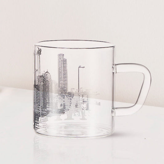 My Borosil Glass Mugs 190 ml x 6 Roma Glass Mug, Set of 6