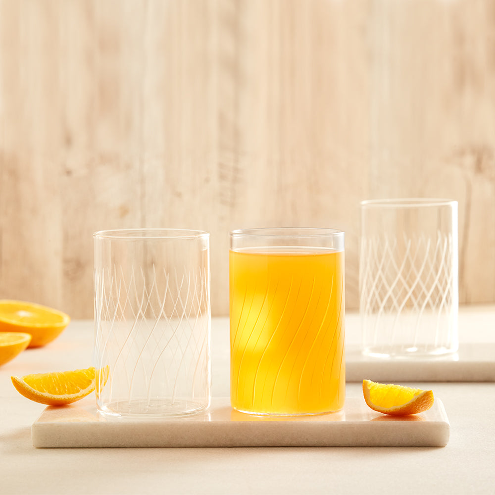 Borosil Cascade Glass, Set of 6, 295ml