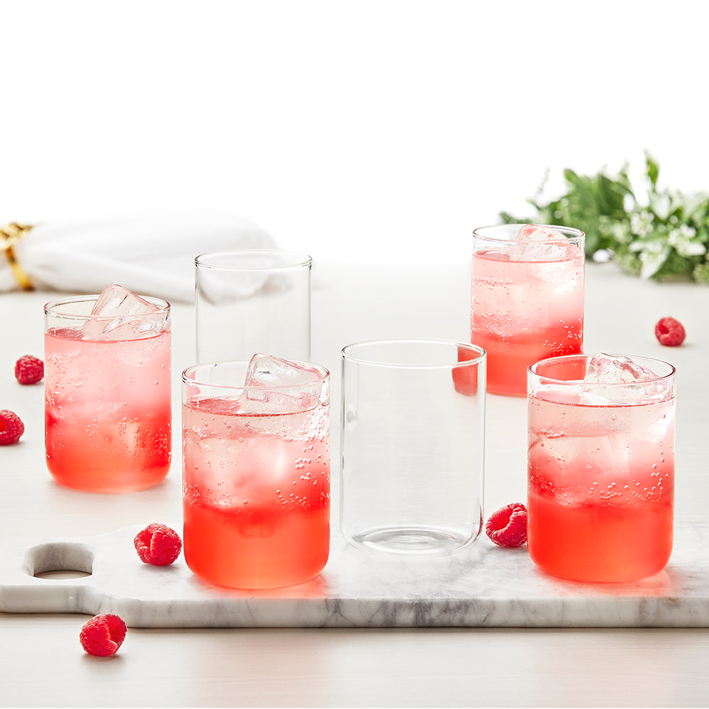 Borosil Radius Glass, Set of 6, 295ml