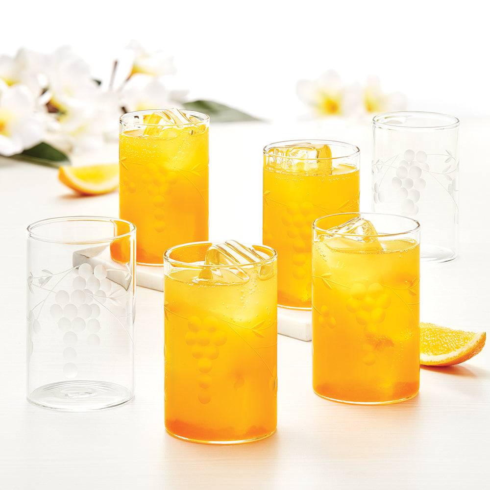 Borosil Berry Glass, Set of 6, 295ml