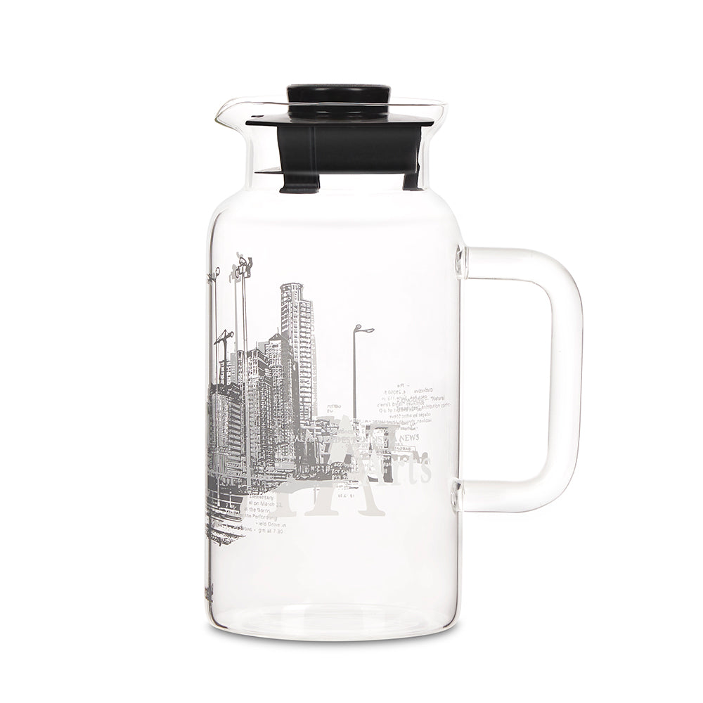 My Borosil Glass Water Jugs 1 L Roma Multipurpose Jug w PP Lid