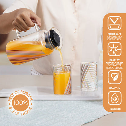 Prism Multipurpose Jug w Glasses