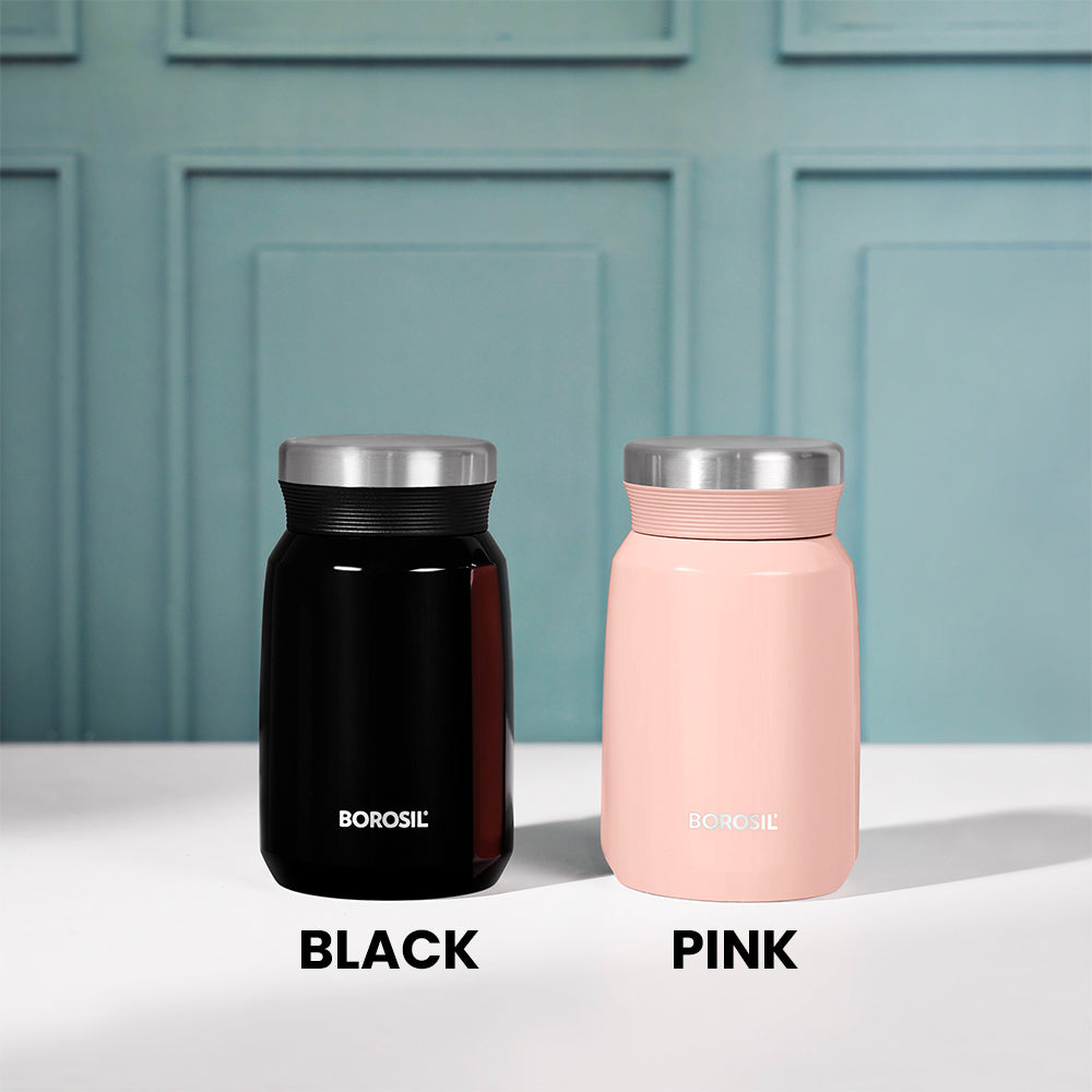 My Borosil Insulated Mug 500 ml Carry Mate Black, 500 ml