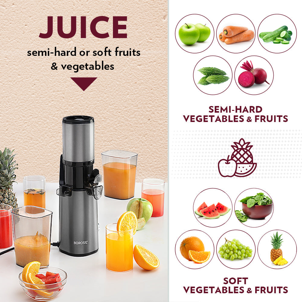 My Borosil Juicers Borosil Smart Juice Slow Juicer