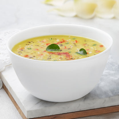 Larah by Borosil White Mixing n Serving Bowl, 1L