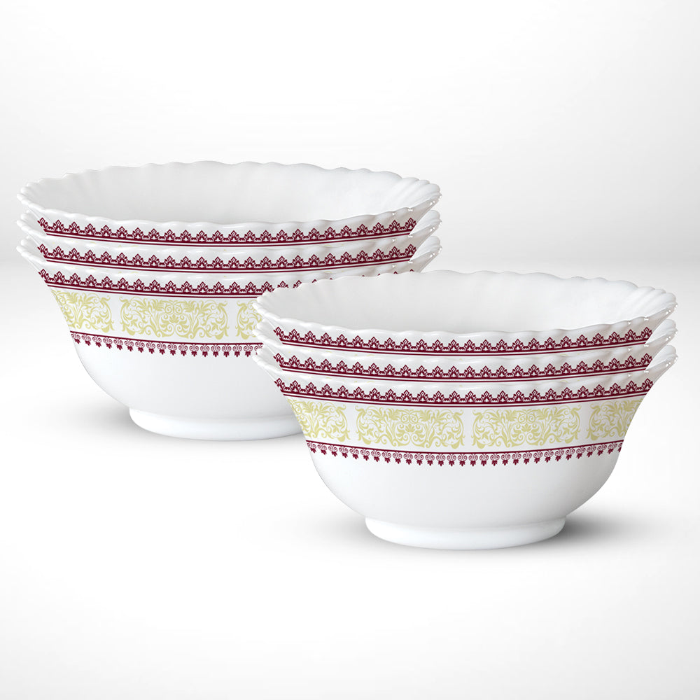 My Borosil Opalware Bowls & Katoris 6 pc Set Larah by Borosil Elega Soup Bowl Set