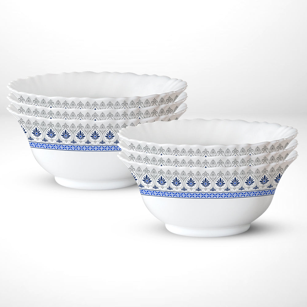 My Borosil Opalware Bowls & Katoris 6 pc Set Larah by Borosil Ocean Veg Bowl Set