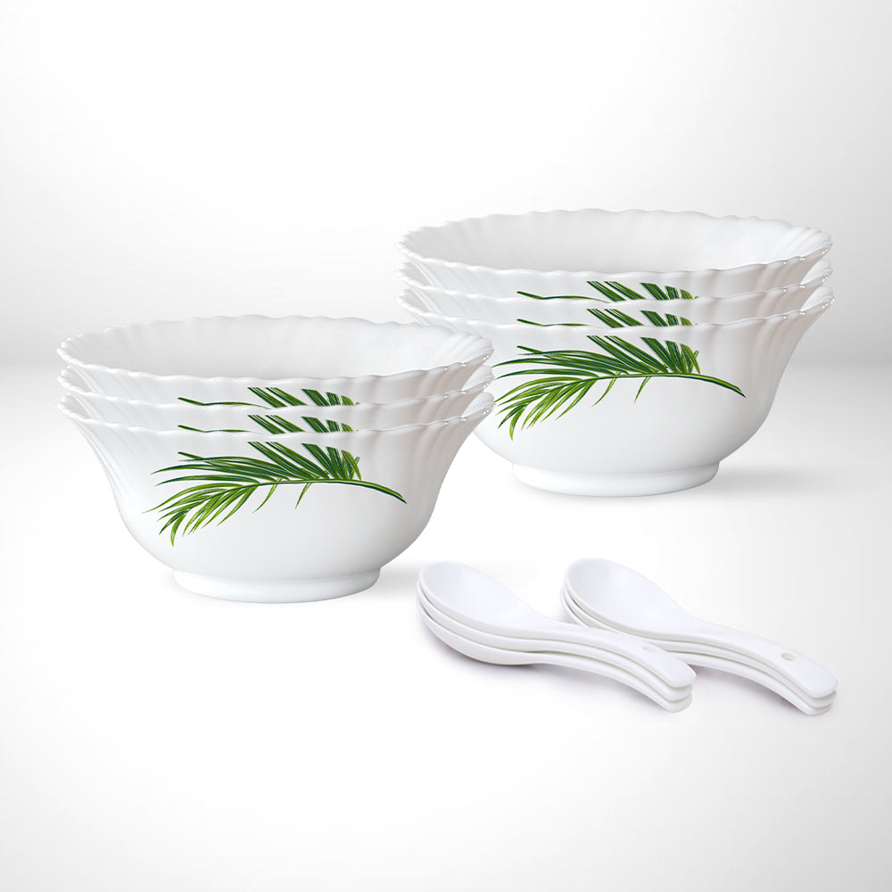 My Borosil Opalware Bowls & Katoris Serves 6 Larah by Borosil Crescent Soup Bowl Set