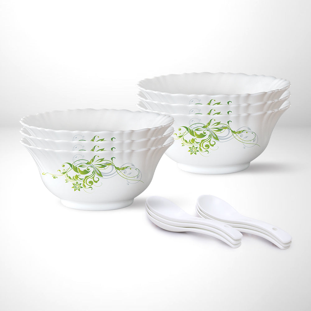 My Borosil Opalware Bowls & Katoris Serves 6 Larah by Borosil Erba Soup Bowl Set