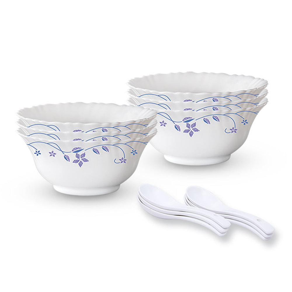 My Borosil Opalware Bowls & Katoris Serves 6 Larah by Borosil Flora Soup Bowl Set