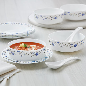 Larah by Borosil Helena Soup Bowl w Saucer Set
