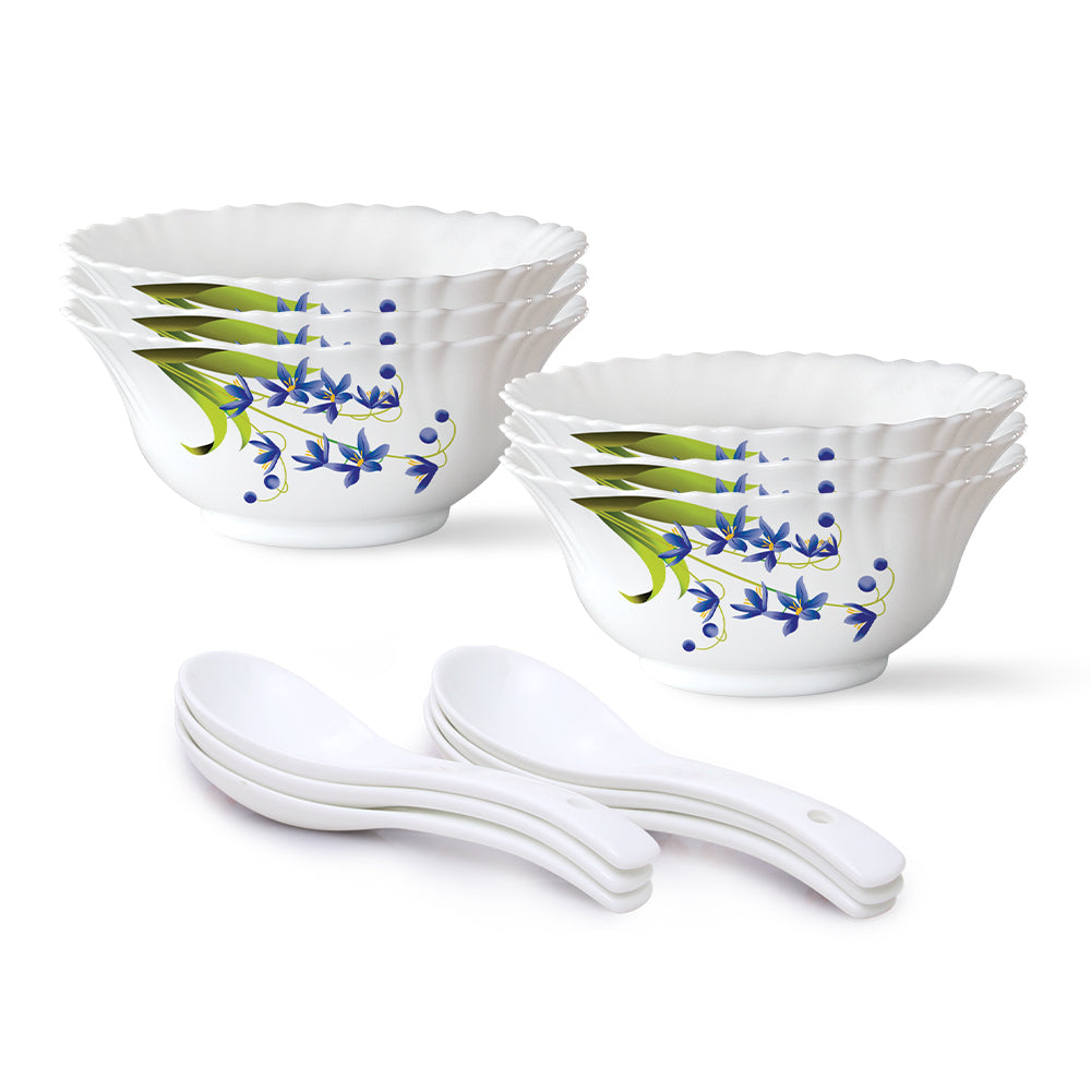 My Borosil Opalware Bowls & Katoris Serves 6 Larah by Borosil Lavender Soup Bowl Set