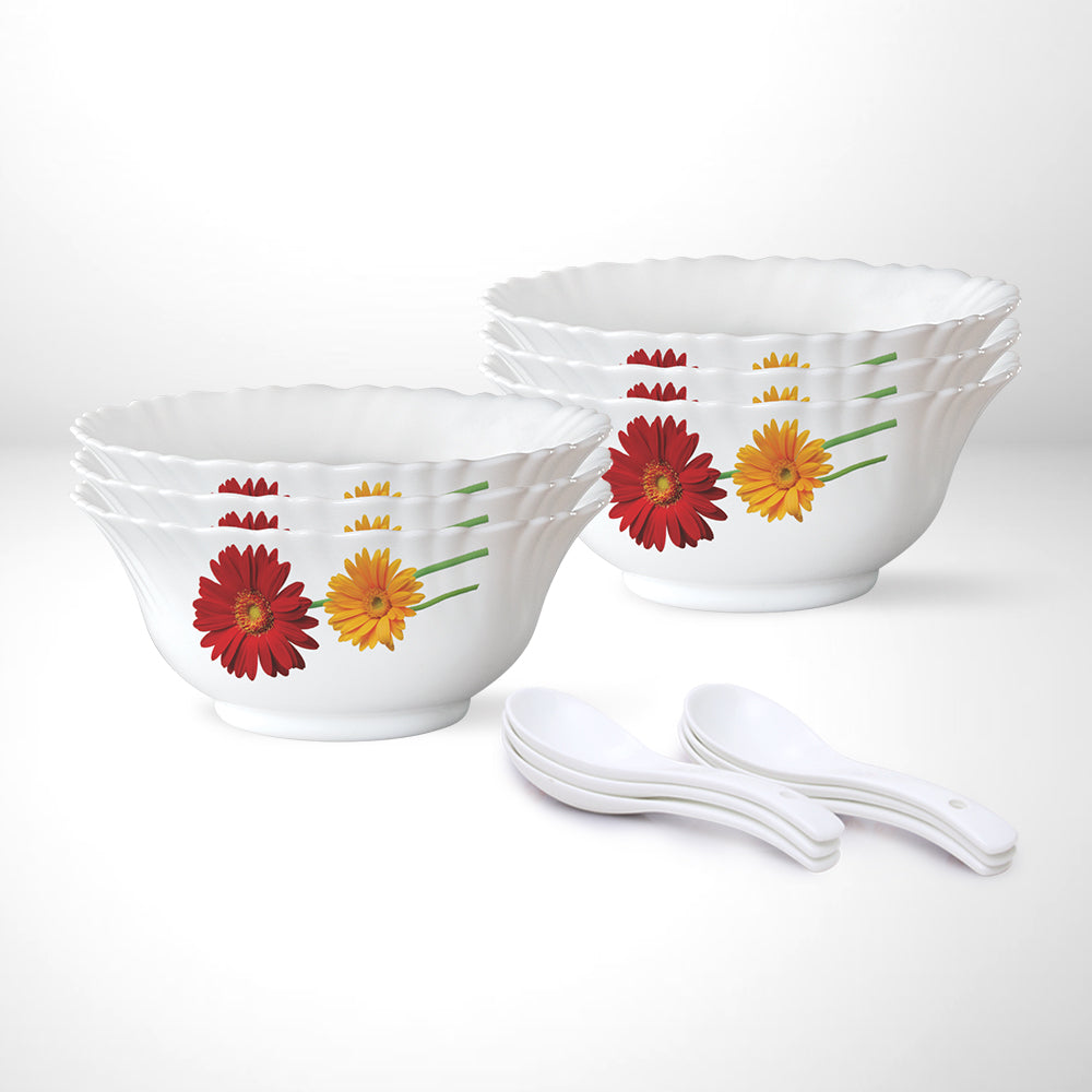 My Borosil Opalware Bowls & Katoris Serves 6 Larah by Borosil Zinnia Soup Bowl Set