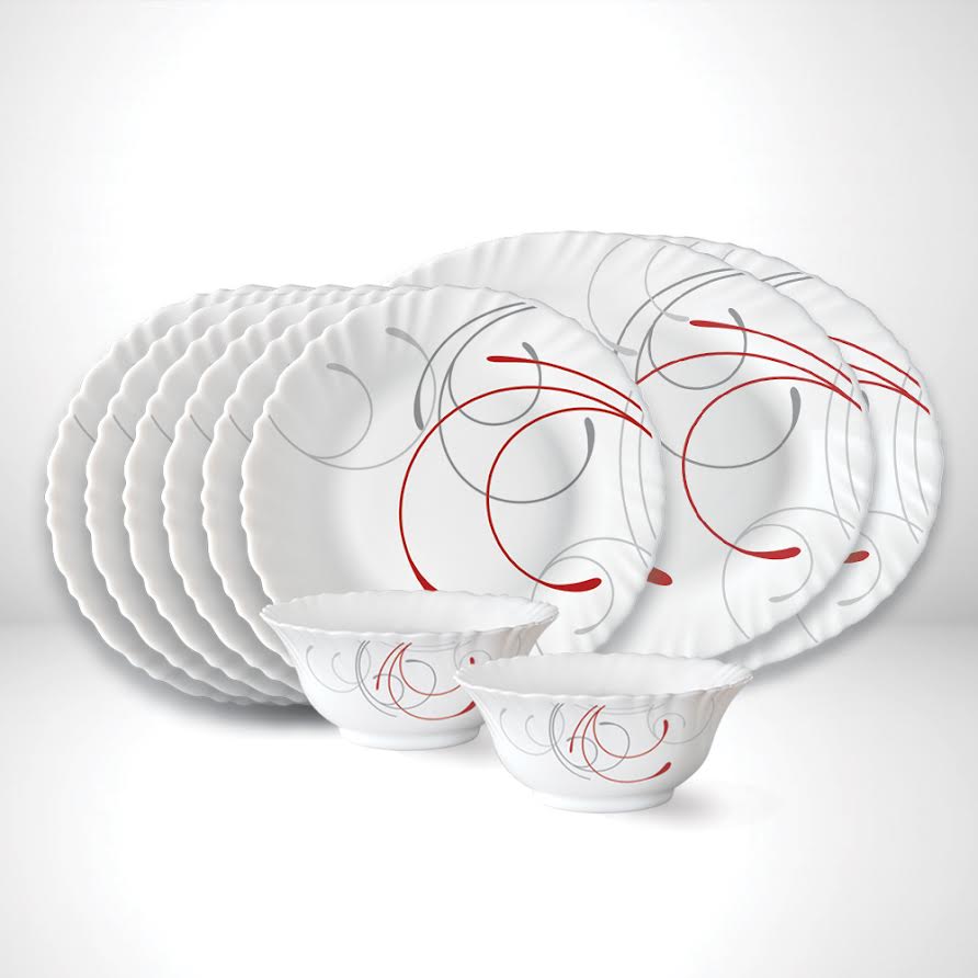 Larah by Borosil Boro Snack Set, 10 pc