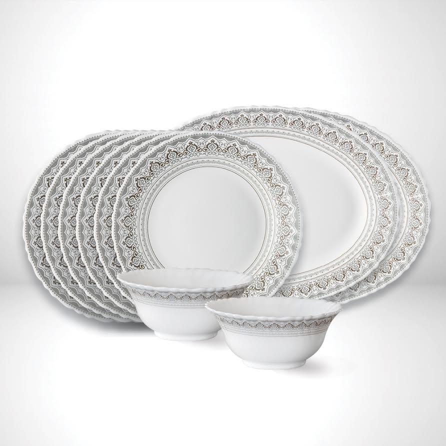 Larah by Borosil Classic Snack Set, 10 pc