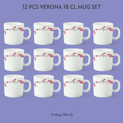 Larah Verona Mug Set, 6 x 180ml