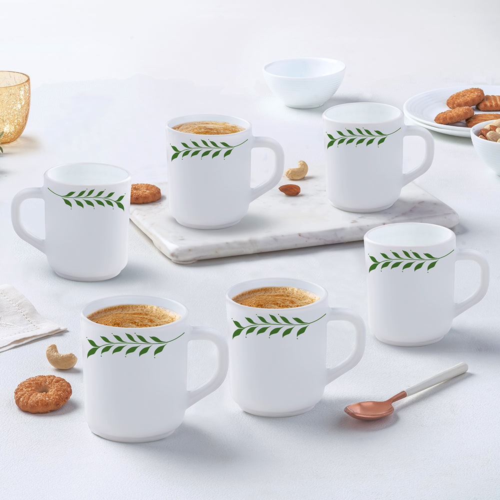 Larah by Borosil Botanica Mug Set, 240ml x 2
