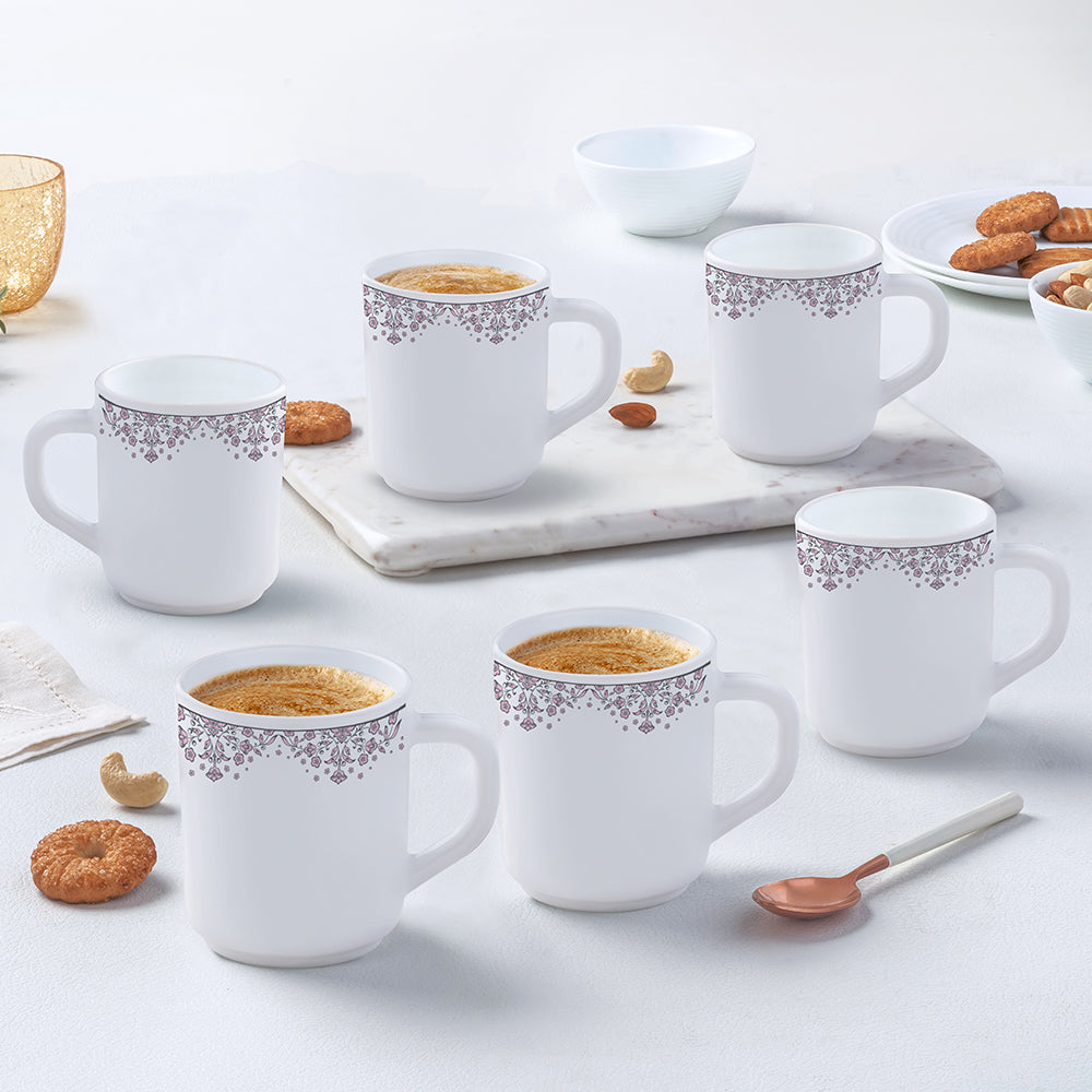 Larah by Borosil Lark Mug Set, 240ml x 2