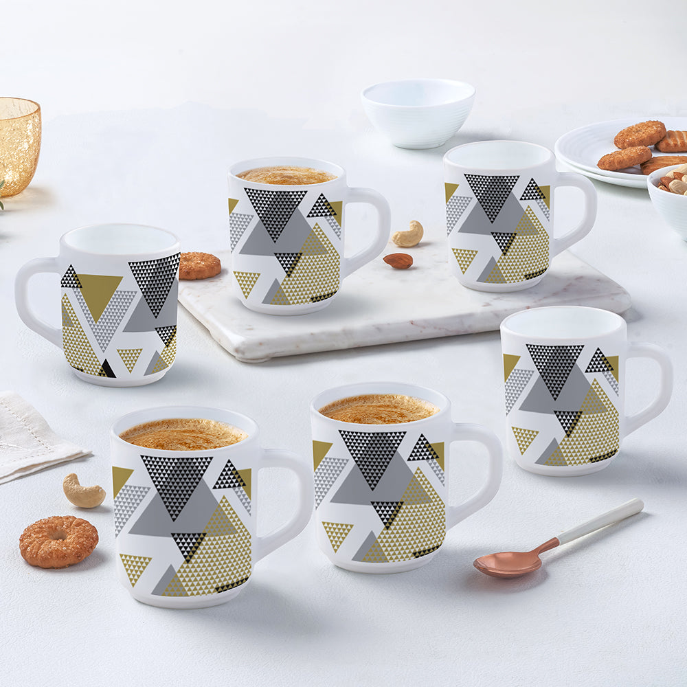 Larah by Borosil Nivaah Mug Set, 240ml x 2