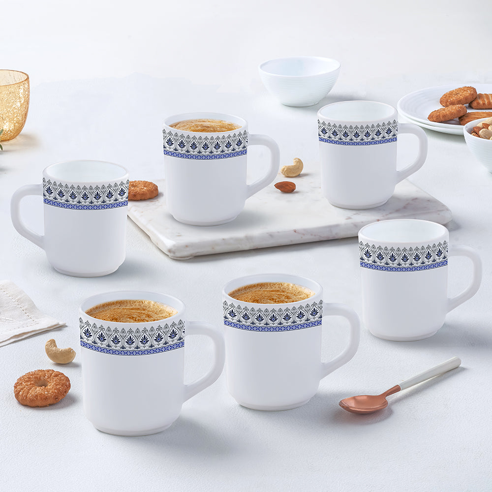 Larah by Borosil Ocean Mug Set, 240ml x 2