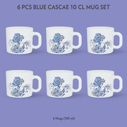 Larah Blue Cascade Mug Set, 240ml x 2