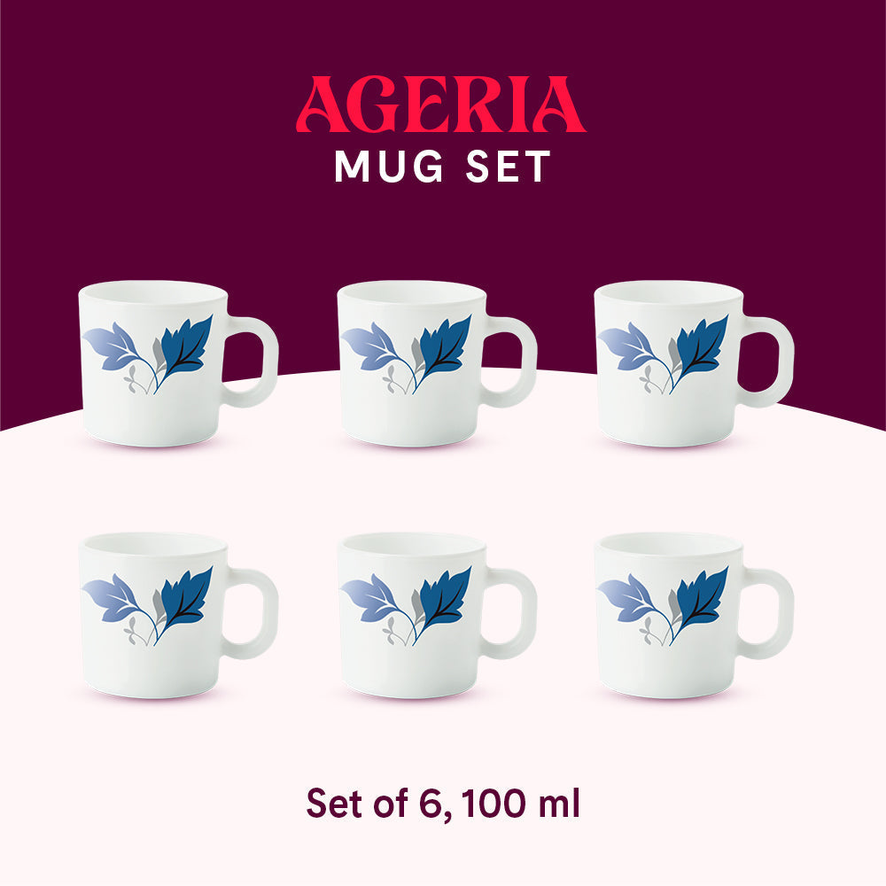 Larah by Borosil Ageria Mug Set, 240ml x 2