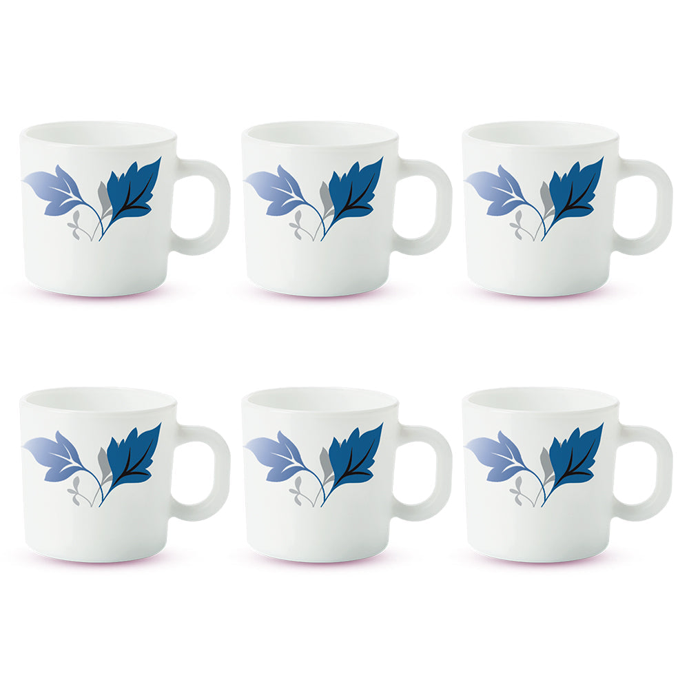 Larah by Borosil Ageria Mug Set, 180ml x 6