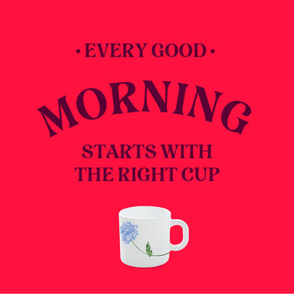 Larah Blue Mist Mug Set, 240ml x 2