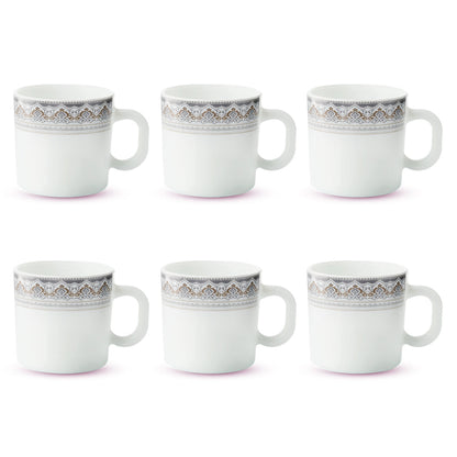 Larah Classic Mug Set, 180ml x 12