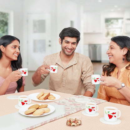 Larah by Borosil Diana Mug Set, 240ml x 2