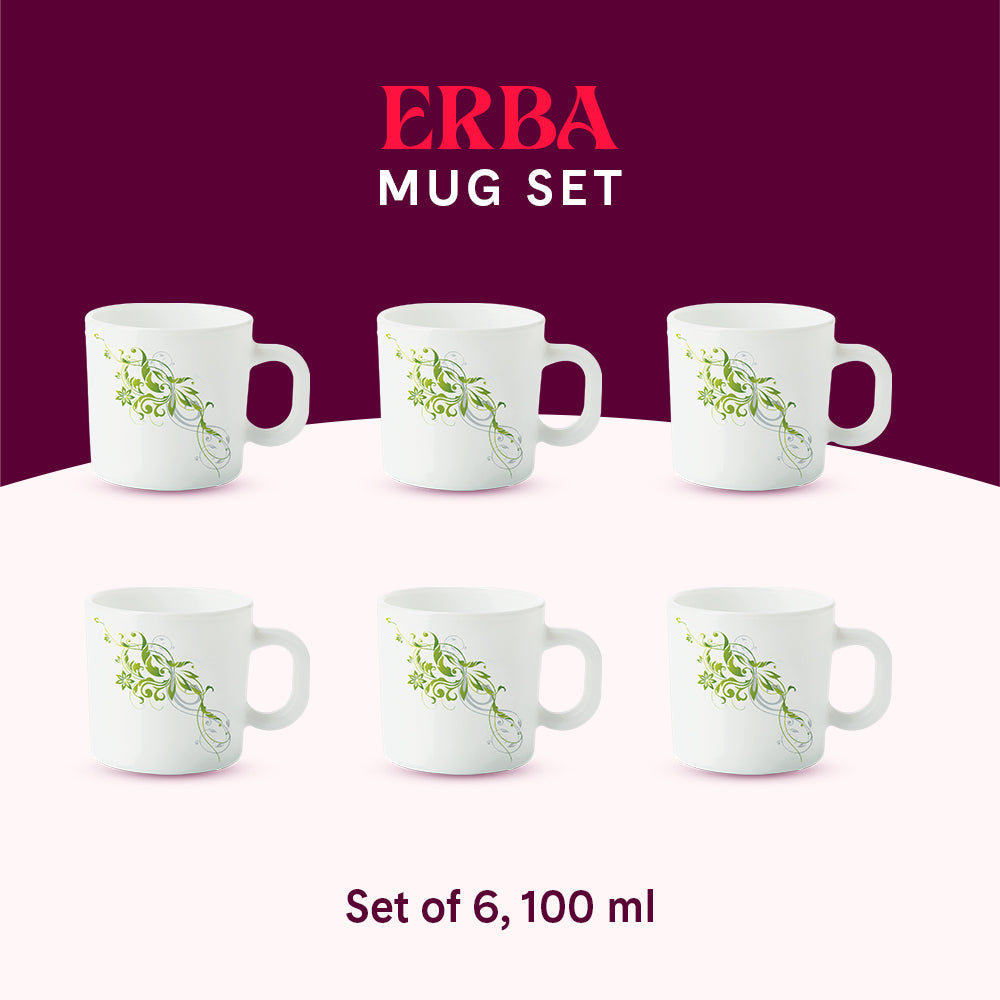 My Borosil Opalware Coffee Mugs & Travel Mugs Erba Mug Set