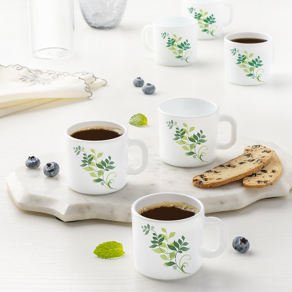 My Borosil Opalware Coffee Mugs & Travel Mugs Fern Mug Set